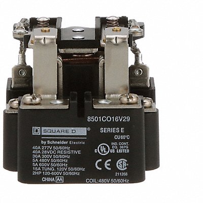 H8137 Open Power Relay 8 Pin 480VAC DPDT