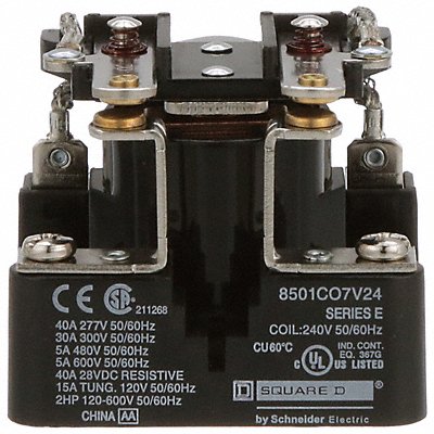 Open Power Relay 6 Pin 240VAC DPST-NO