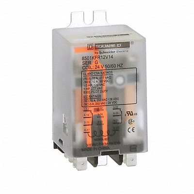 H8096 Flange Relay 24VAC 8 Pins 12A @ 240V AC