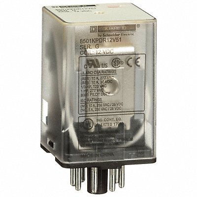 H8114 Gen Purpose Relay 8 Pin Octal 12VDC