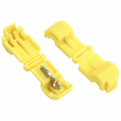 InsulDsplConn Yellow T Tap Nyl PK1000