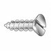 Flat Hd Wood Scrw Zinc #10 7/8 L PK100