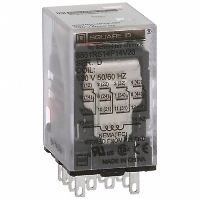 Gen Purpose Relay 14 Pin Square 120VAC