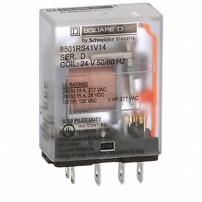 H8078 Gen Purpose Relay 5 Pin Square 24VAC