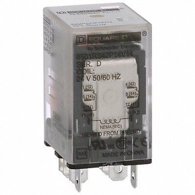 Gen Purpose Relay 8 Pin Square 24VAC