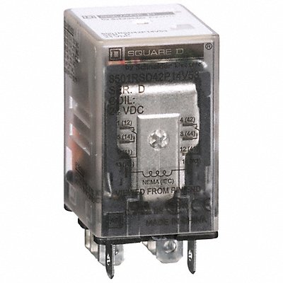 Gen Purpose Relay 8 Pin Square 24VDC