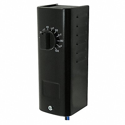 Mech Tstat Heat or Cool Steel 100/-10F