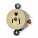 Receptacle Ivory 15 A 2P3W Side 1PK