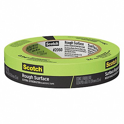 Masking Tape 15/16 W 60 yd L Green PK36