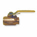 Bronze Ball Valve Inline FNPT 3/8 in