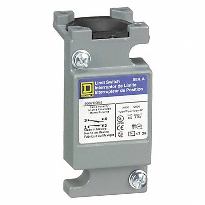 Limit Switch Body 1NO/1NC 10A @ 600VAC