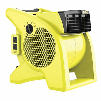 Portable Blower Fan 120V 350 cfm Yellow