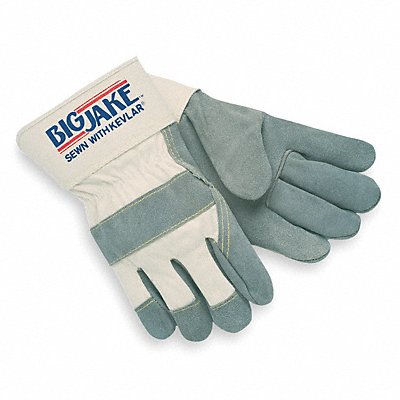 D1583 Leather Palm Gloves White L 