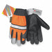 D1699 Leather Gloves L Hi Vis Orange PR