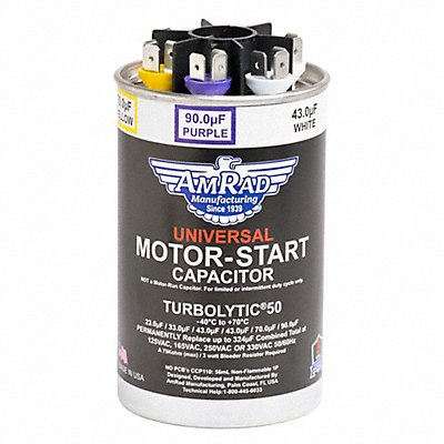 Motor Start Capacitor 23-302 MFD 5 1/2 H