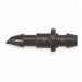 Coupling 1/4 in Tubing Blk Plstc PK10