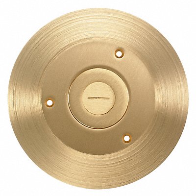 Floor Box Cover Round 6-1/4 in Brass