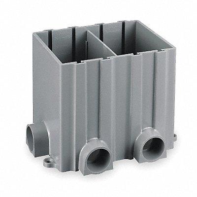 Floor Box PVC Rectangular 2-Gang