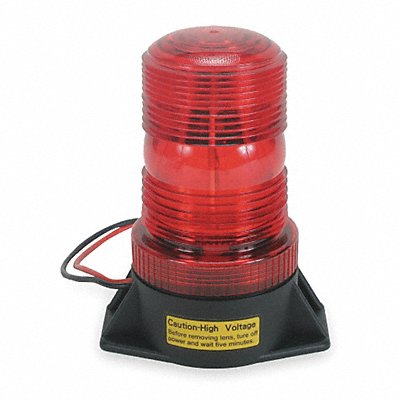 Warning Light Strobe Red 12 to 80VDC