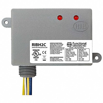 Relay 10-30VAC/DC 208-277VAC 10A 2 SPDT