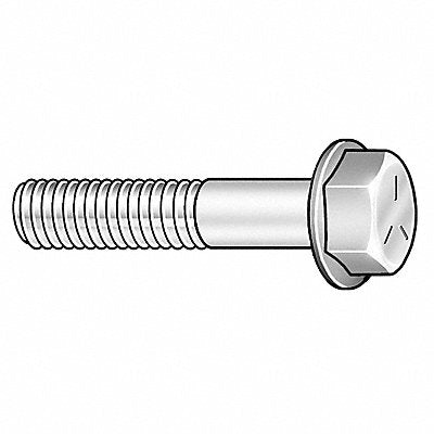 Flange Bolts Fastener L 1 3/4 in PK25