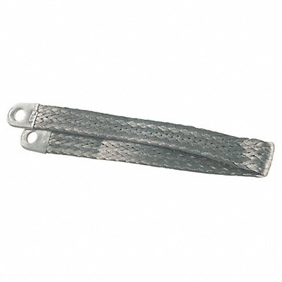 Ground Strap Braided Silver