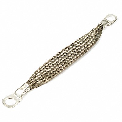 Ground Strap Braided Silver