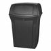 D0236 Trash Can 45 gal Black Plastic