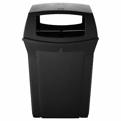 D0237 Trash Can 45 gal Black Plastic