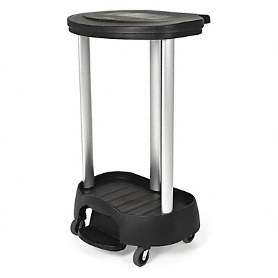 Linen Hamper Black Plastic and Aluminium