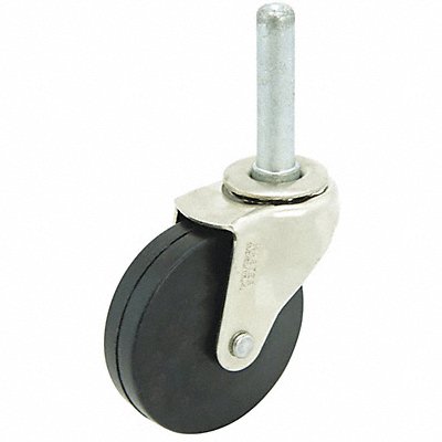 Swivel Stem Caster Rubber 2-1/2 in 75 lb