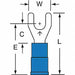 Fork Terminal Std #8 Stud Blue PK1000