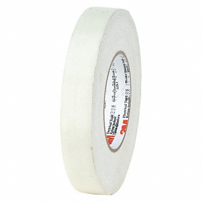 Elec Tape 216 ft Lx1 W 8 mil White PK36