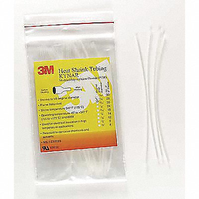 Shrink Tubing 6 in Clr 0.046 in ID PK100