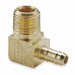 Male 90Deg Elbow 1/4 Tube ID Brass