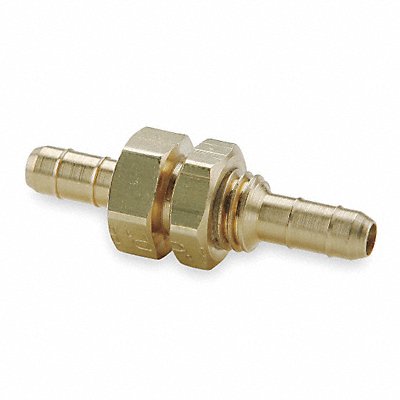 Bulkhead Union 0.250 In Barbed Brass