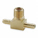 Branch Tee 0.250 In Tube Size Brass