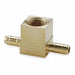 Female Tee 0.096 In Tube Size Brass