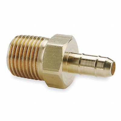 Male Connector 1/4 In Tube Size Brass