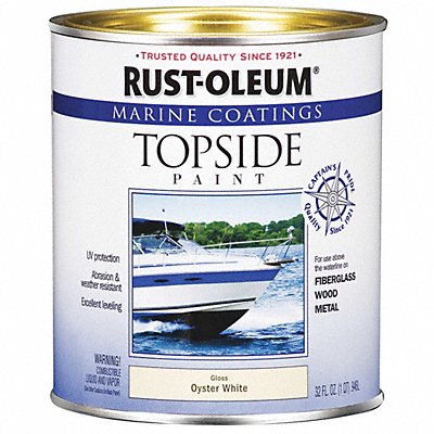 Topside Paint 1 qt Oyster White Alkyd