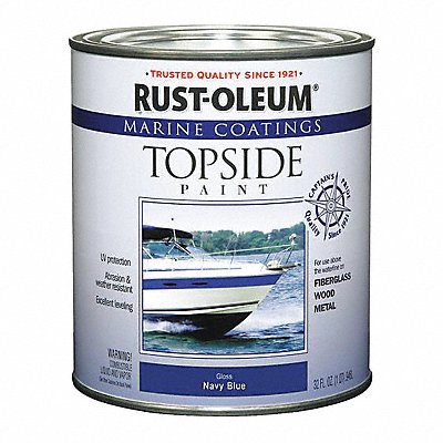 Topside Paint 1 qt Navy Blue Alkyd