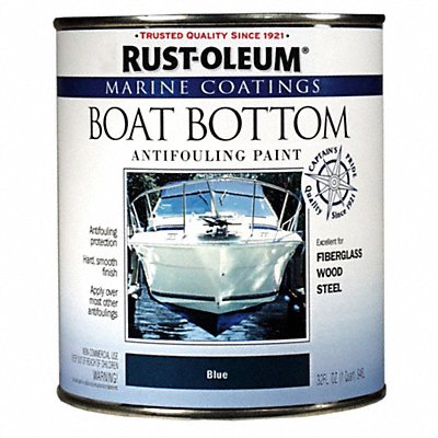 Boat Antifouling Paint 1 qt Blue Epoxy