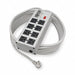 Surge Protector Strip 8 Outlet Gray