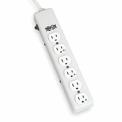 Outlet Strip 6 Outlet 15A 13-3/4 L Wht