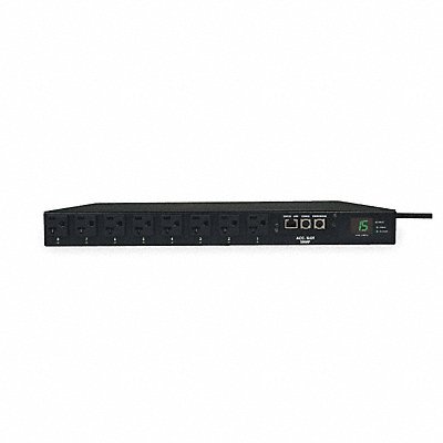 PDU 15A 8 Outlet 12 ft Black