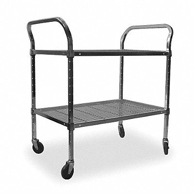 Wire Cart 2 Shelf 48x24x39 Zinc