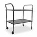 Wire Cart 2 Shelf 48x24x39 Zinc