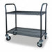 Wire Cart 2 Shelf 48x18x39 Black