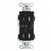 Receptacle Black 15 A 2P3W Side 1PK