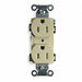 Receptacle Ivory 15 A 2P3W Side 1PK
